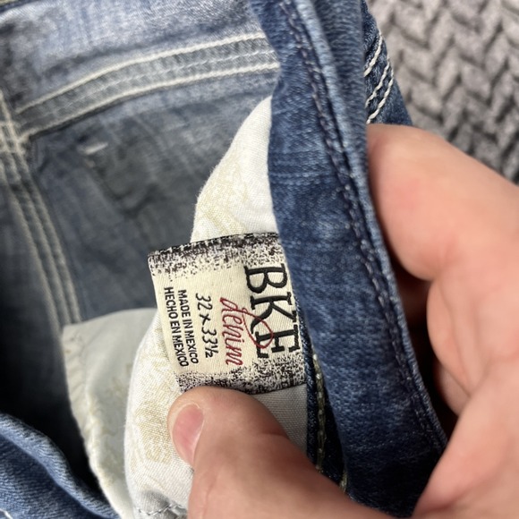 BKE Denim Payton Stretch Boot Cut Mid Rise Jeans Womens Size 32L - Picture 4 of 13